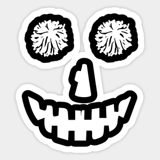 funny cheer pumpkin cheerleader halloween Sticker